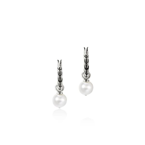 John Hardy Essential Pearl Hoop Earrings Peter & Co. Jewelers Avon Lake, OH