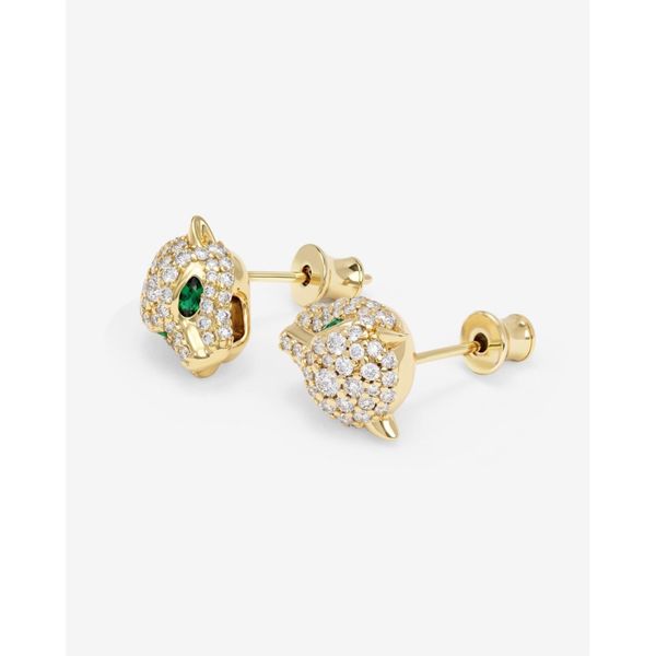 Melinda Maria Jaguar Pavé Studs Image 5 Peter & Co. Jewelers Avon Lake, OH