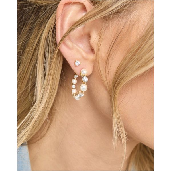 Melinda Maria She's an Icon Pearl Hoops 1