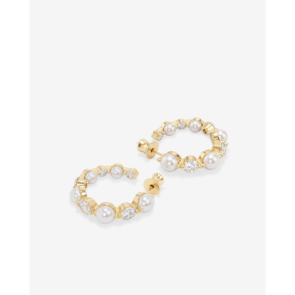 Melinda Maria She's an Icon Pearl Hoops 1
