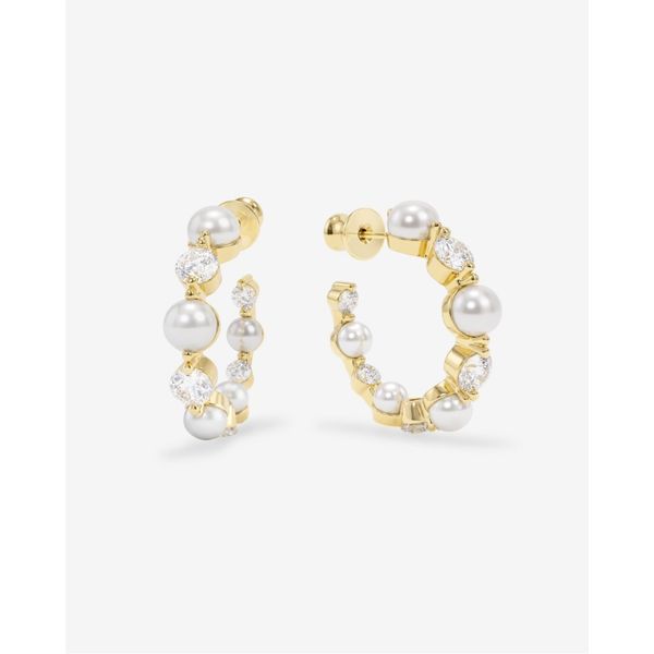 Melinda Maria She's an Icon Pearl Hoops 1
