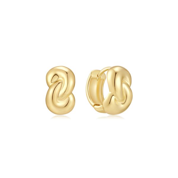 Ania Haie Gold Rope Twist Huggie Hoop Earrings Peter & Co. Jewelers Avon Lake, OH