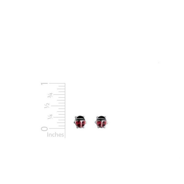 Children's Ladybug Stud Earrings Image 2 Peter & Co. Jewelers Avon Lake, OH