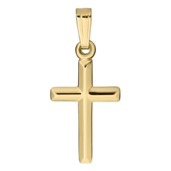 Childrens Gold Cross Necklace Image 2 Peter & Co. Jewelers Avon Lake, OH
