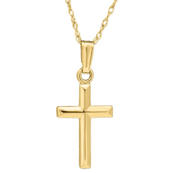 Childrens Gold Cross Necklace Peter & Co. Jewelers Avon Lake, OH