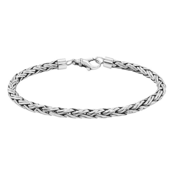 Men's Sterling Silver Woven Bracelet Peter & Co. Jewelers Avon Lake, OH