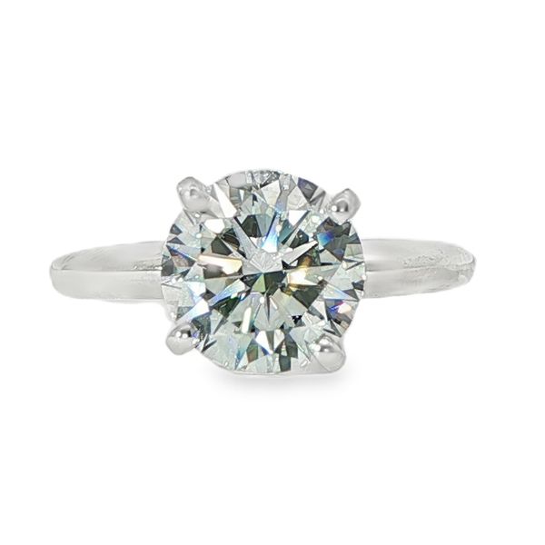 Platinum Diamond Solitaire Engagement Ring Pickens, Inc. Jewelers Atlanta, GA