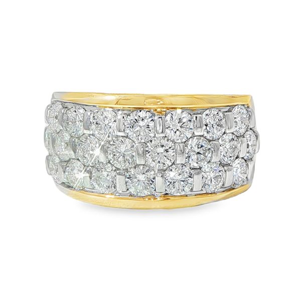 18K Wide Diamond Cigar Band Pickens, Inc. Jewelers Atlanta, GA