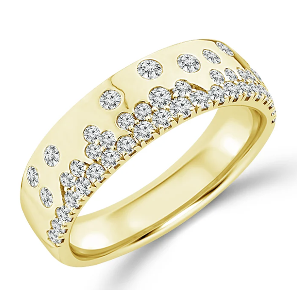 14KY Flush Set Diamond Band Pickens, Inc. Jewelers Atlanta, GA