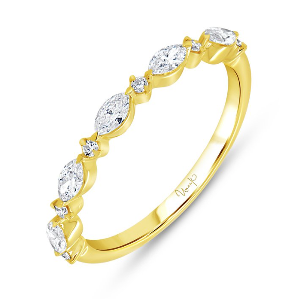 14KY Alternating Marquise and Round Brilliant Diamond Band Pickens, Inc. Jewelers Atlanta, GA