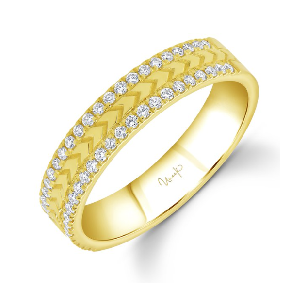 18KY Chevron Diamond Band Pickens, Inc. Jewelers Atlanta, GA