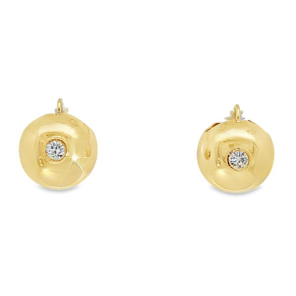 18K Diamond Ball Dangle Earrings Pickens, Inc. Jewelers Atlanta, GA