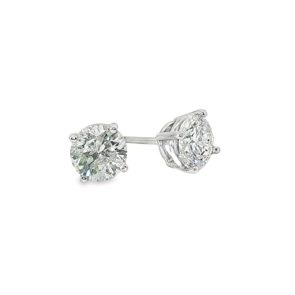 14KW 2.26 CT TW Diamond Stud Earrings, I-J I1 Pickens, Inc. Jewelers Atlanta, GA