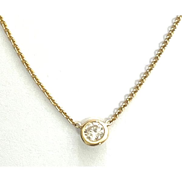 14KY Diamond Bezel Necklace Pickens, Inc. Jewelers Atlanta, GA