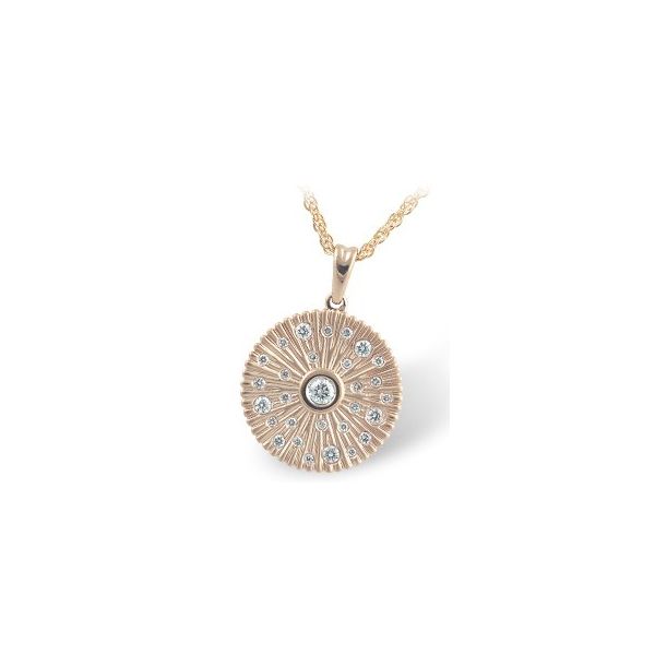 14KY Scattered Diamond Pendant Necklace Pickens, Inc. Jewelers Atlanta, GA