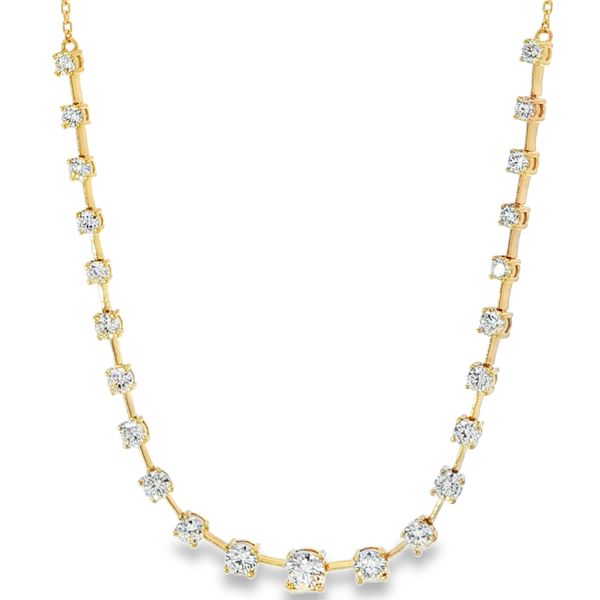 14KY Halfway Diamond Riviera Chain Necklace Pickens, Inc. Jewelers Atlanta, GA
