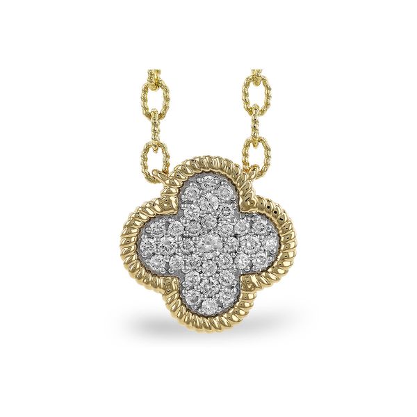 14KY Pave Diamond Pendant Necklace Pickens, Inc. Jewelers Atlanta, GA