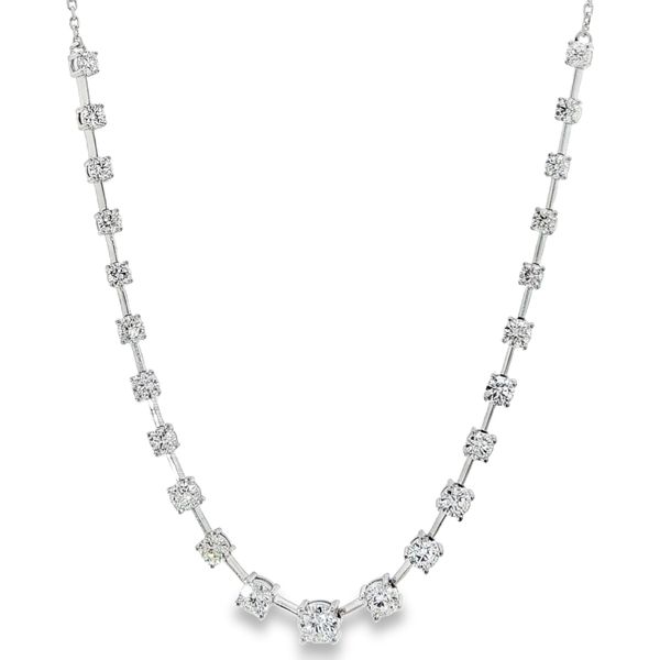 14KW Diamond Riviera Halfway Chain Necklace Pickens, Inc. Jewelers Atlanta, GA
