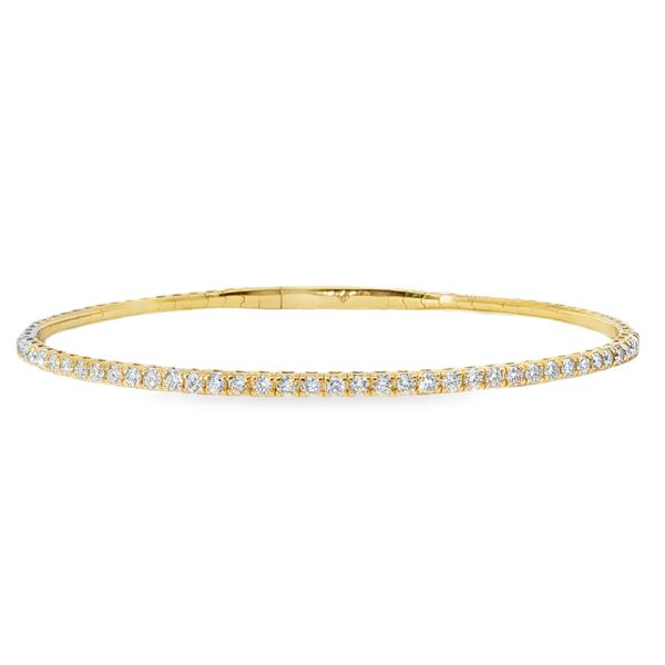 14KY Flexible Diamond Bangle Bracelet, 1.00 CT TW Pickens, Inc. Jewelers Atlanta, GA