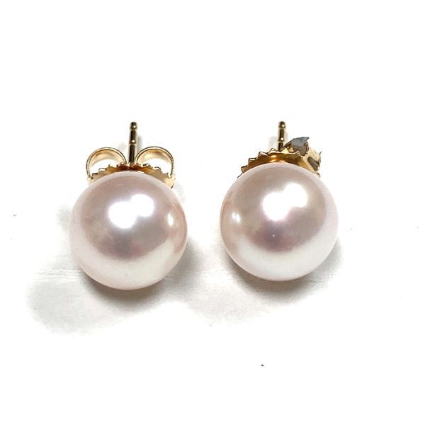 14KY 6.5-7.0MM Akoya Pearl Stud Earrings Pickens, Inc. Jewelers Atlanta, GA
