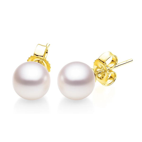 14KY Akoya Cultured Pearl Studs Earrings, 8mm-8.50mm Pickens, Inc. Jewelers Atlanta, GA