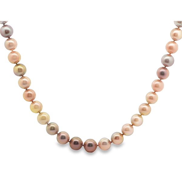 14KW 10-12MM Pink Freshwater Pearl Necklace Pickens, Inc. Jewelers Atlanta, GA