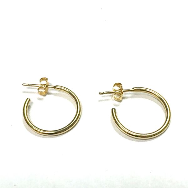 18KY Small Hoop Earrings Pickens, Inc. Jewelers Atlanta, GA