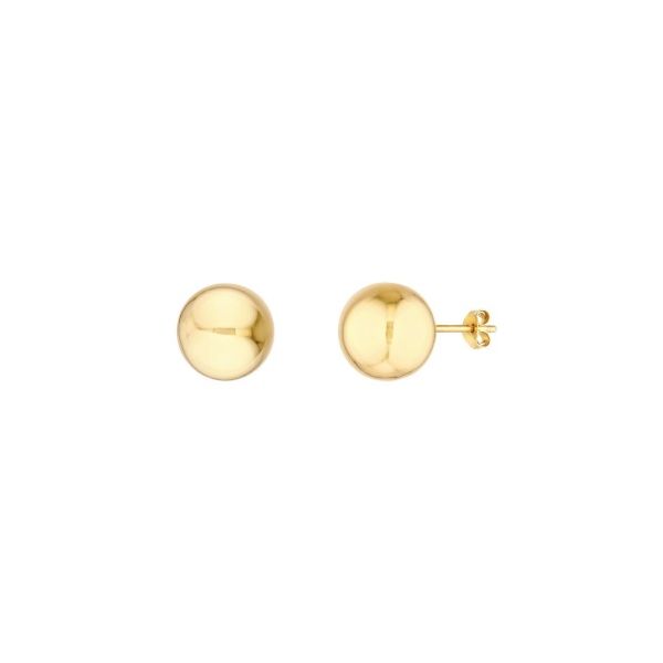 14KY 12mm Ball Stud Earrings Pickens, Inc. Jewelers Atlanta, GA