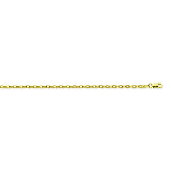 14KY 2.30mm Designer Rolo Chain, 18