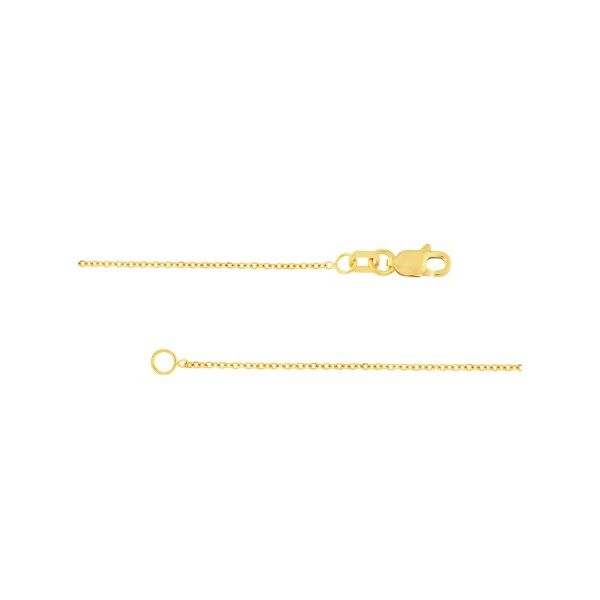 14KY 1.05 MM Diamond Cut Cable Chain, 16