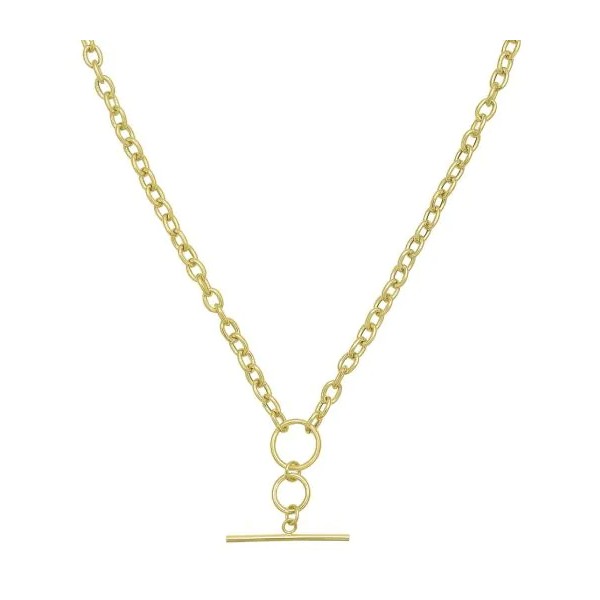 14KY T-Bar & Ring Necklace Pickens, Inc. Jewelers Atlanta, GA