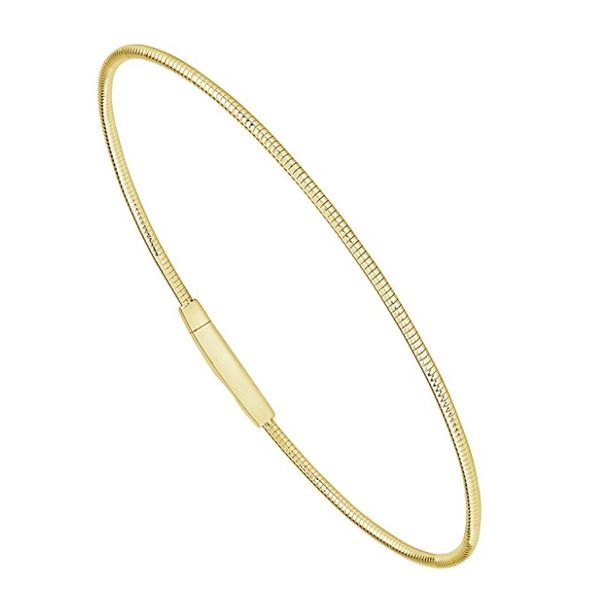 14KY Flexible Link Thin Bangle Bracelet Pickens, Inc. Jewelers Atlanta, GA