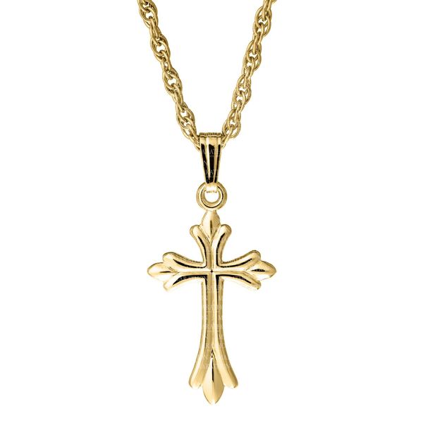 Children's 14KY Cross Necklace, 15