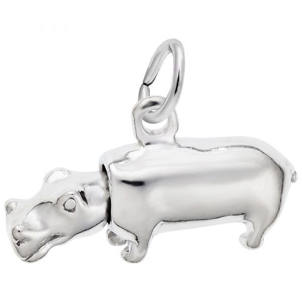 Sterling Silver Hippo Charm Pickens, Inc. Jewelers Atlanta, GA