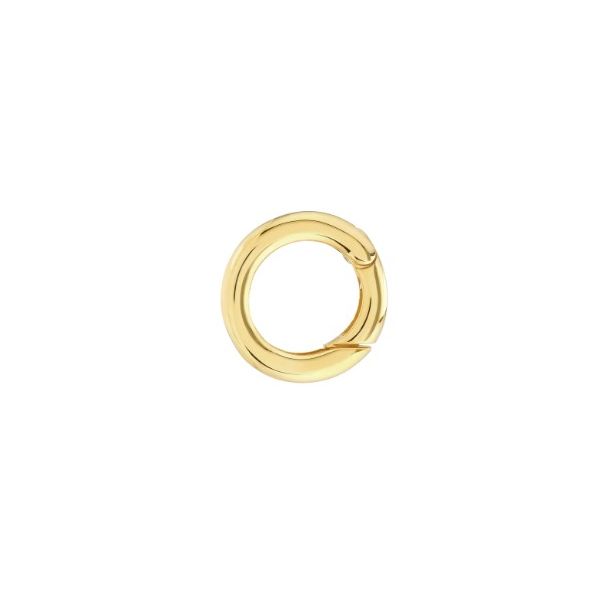 14K Yellow Gold 15mm Round Push Lock Pickens, Inc. Jewelers Atlanta, GA