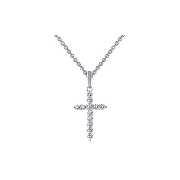SS CZ Cross Necklace Pineforest Jewelry, Inc. Houston, TX