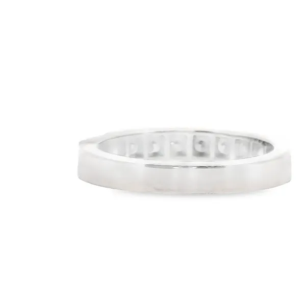14K White Gold Diamond Band Image 4 P.J. Rossi Jewelers Lauderdale-By-The-Sea, FL