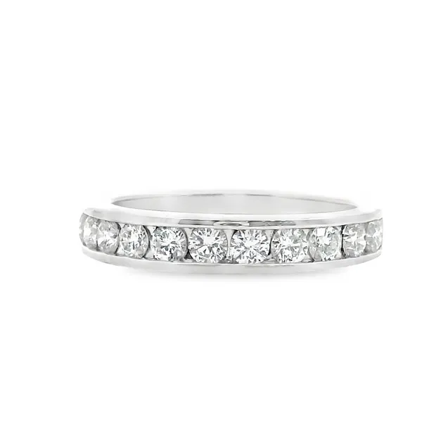 14K White Gold Diamond Band P.J. Rossi Jewelers Lauderdale-By-The-Sea, FL