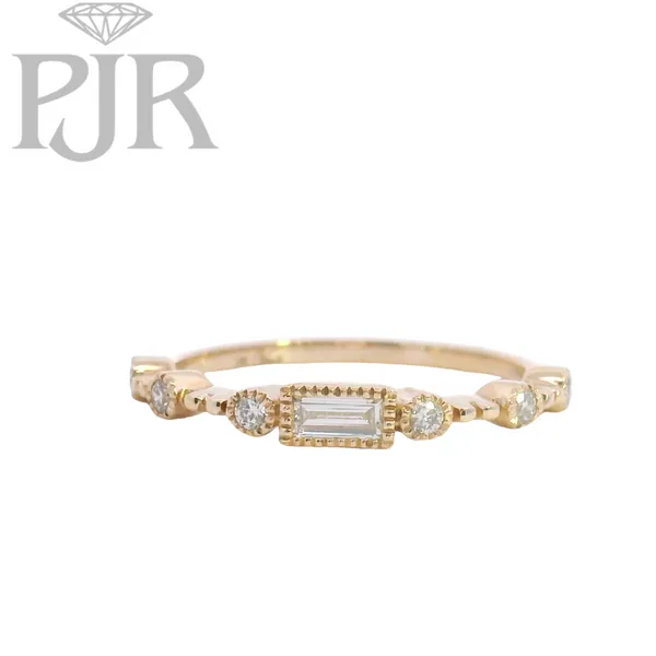 14K Yellow Gold Diamond Band P.J. Rossi Jewelers Lauderdale-By-The-Sea, FL
