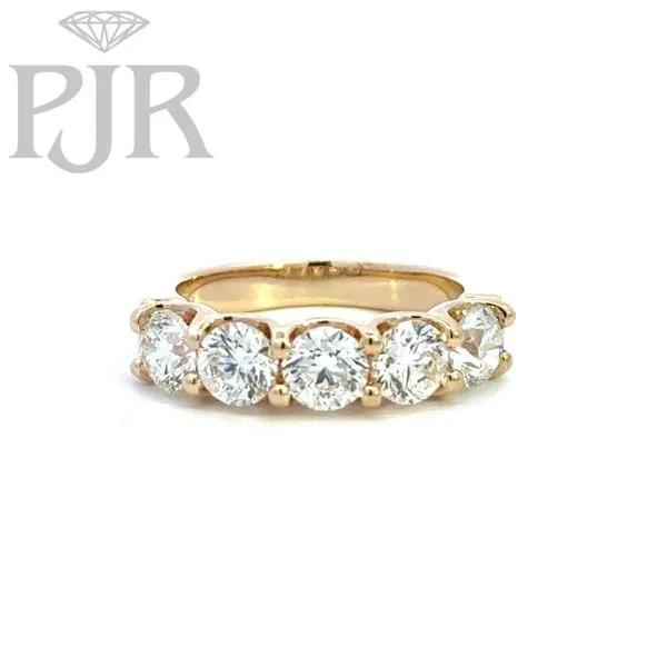 14K Yellow Gold Diamond Band P.J. Rossi Jewelers Lauderdale-By-The-Sea, FL