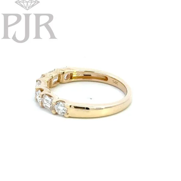 Roman + Jules 14K Yellow Gold Diamond Band Image 4 P.J. Rossi Jewelers Lauderdale-By-The-Sea, FL