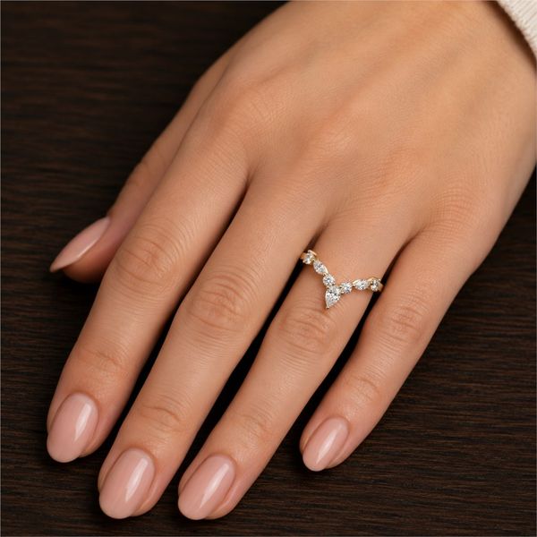 14K Yellow Gold Diamond Shadow Ring Image 3 P.J. Rossi Jewelers Lauderdale-By-The-Sea, FL