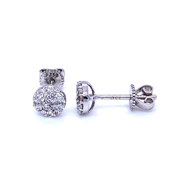 Diamond Stud Earrings Image 2 P.J. Rossi Jewelers Lauderdale-By-The-Sea, FL