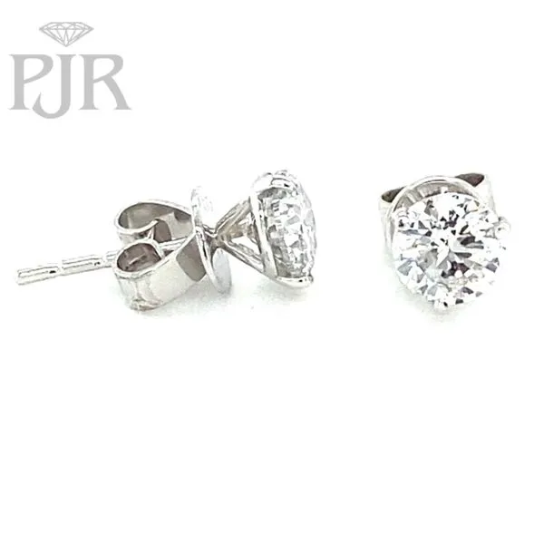 Diamond Stud Earrings Image 2 P.J. Rossi Jewelers Lauderdale-By-The-Sea, FL