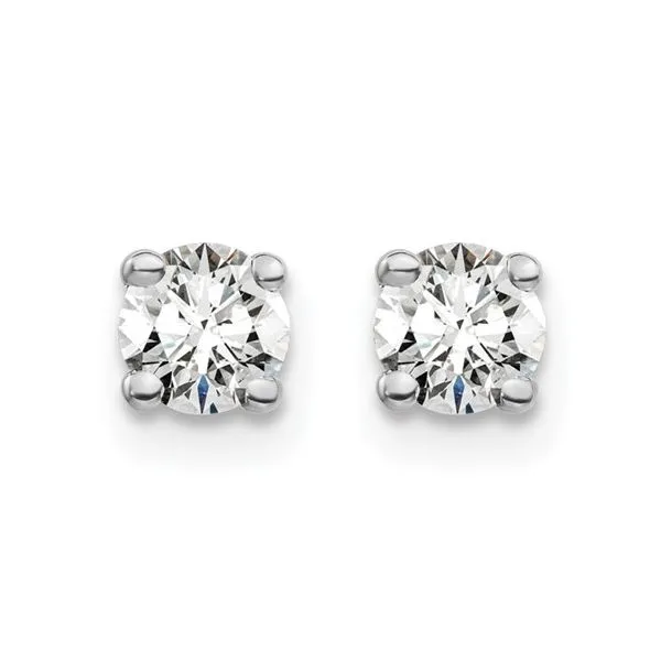 Diamond Stud Earrings Image 2 P.J. Rossi Jewelers Lauderdale-By-The-Sea, FL