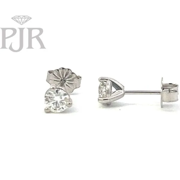 Diamond Stud Earrings Image 2 P.J. Rossi Jewelers Lauderdale-By-The-Sea, FL