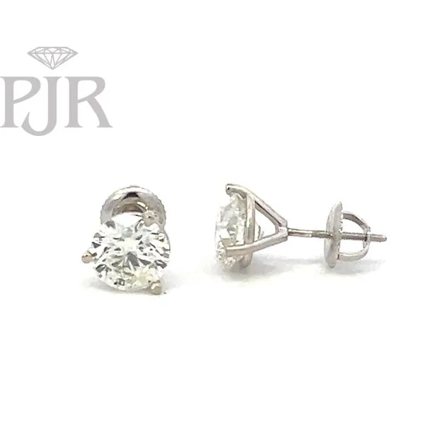 Diamond Stud Earrings Image 2 P.J. Rossi Jewelers Lauderdale-By-The-Sea, FL