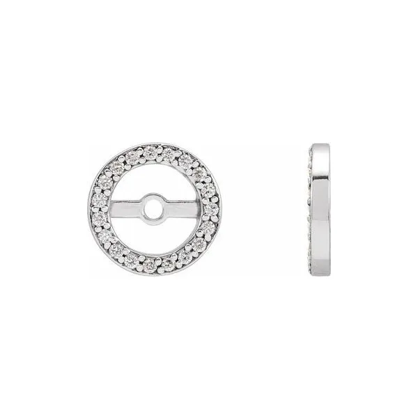 Diamond Stud Earrings Image 2 P.J. Rossi Jewelers Lauderdale-By-The-Sea, FL