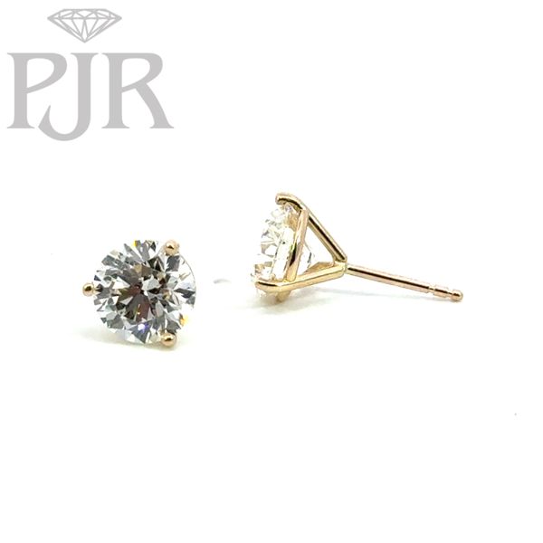 Diamond Stud Earrings Image 2 P.J. Rossi Jewelers Lauderdale-By-The-Sea, FL