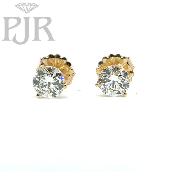 Diamond Stud Earrings Image 5 P.J. Rossi Jewelers Lauderdale-By-The-Sea, FL